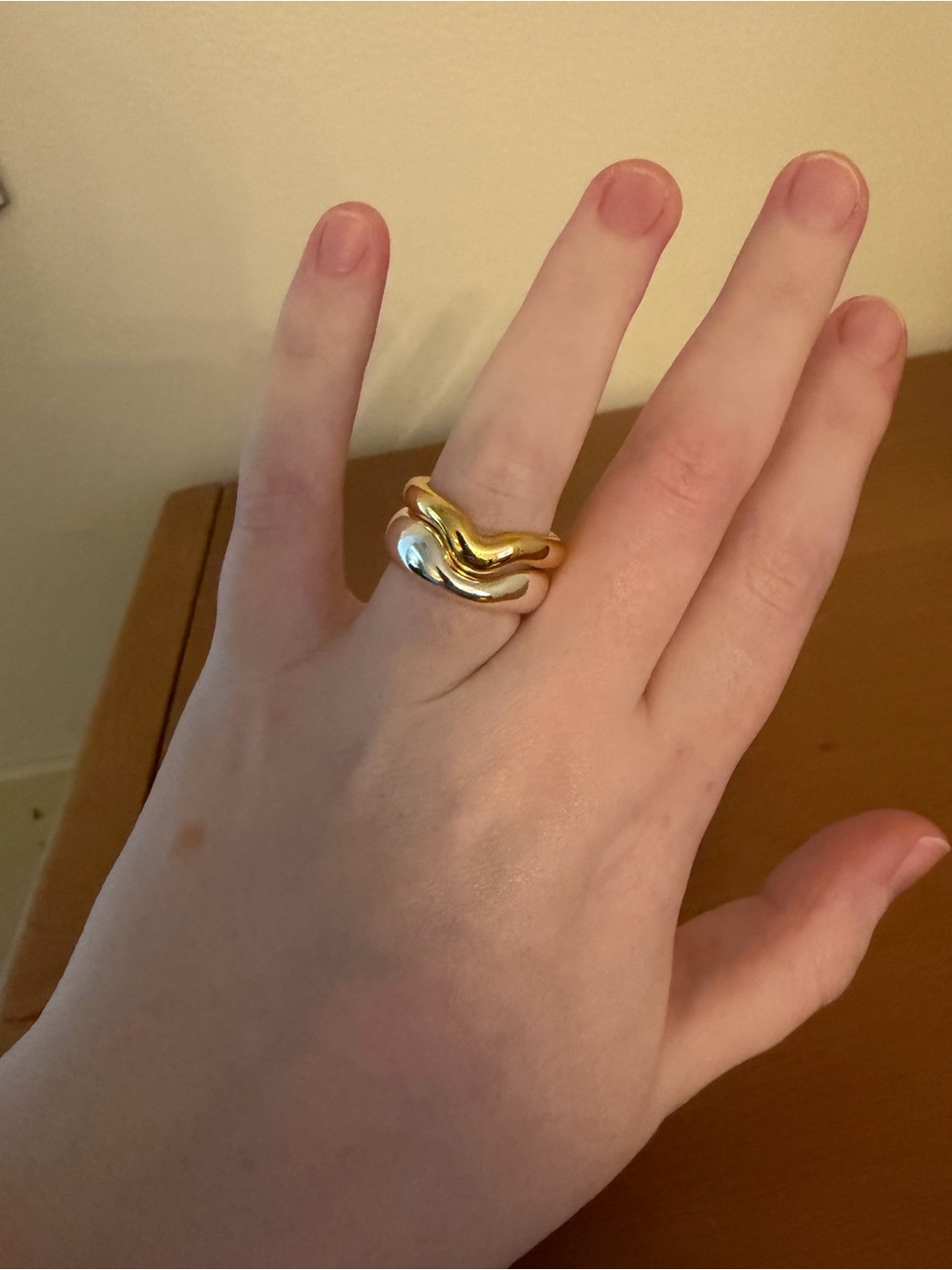 Two Madewell Stacking Rings Size 6 - Picture 5 of 6